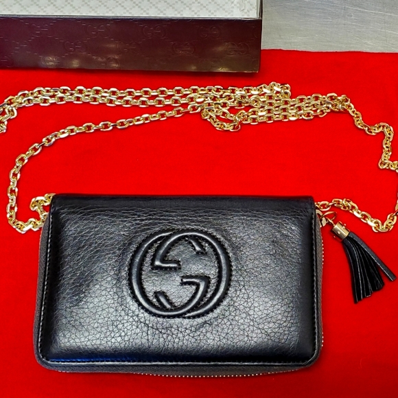 Gucci Handbags - Gucci Soho Crossbody large wallet